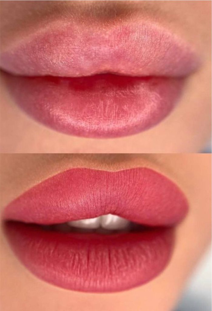 Коррекция перманентного макияжа губы
